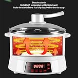 Low Sugar Carbrice Cooker with 4L large capacity,110V Electric Rice Cooker with Fast heating speed, Rice Maker 24H Delay Start & Keep Warm for Rice