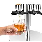 Liquor Dispenser, Beer Tower Beverage Dispenser, Bar Butler Wall Mounted Liquor Dispenser Liquor Bottle Holder, 6 Bottles, Liquor Pump Gas Station Beer Dispenser, Beverage Dispenser Machine Bar Butle