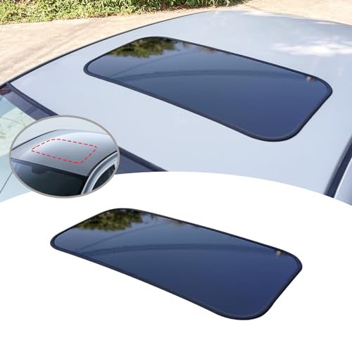 LANZMYAN Simulation Sunroof Sticker Vinyl Sunroof Window Protector Film Panoramic Fake Sunroof Exterior Decorative Decal Car Decoration Styling Universal for Saloon Car(15”x30.7”)
