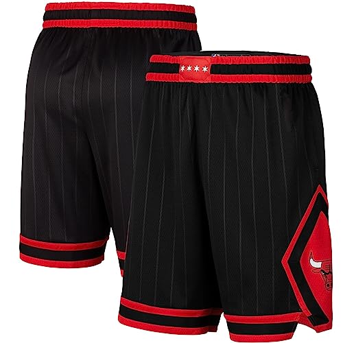 Chicago Bulls NBA Kids Youth 8-20 Statement Edition Black On-Court Swingman Performance Shorts (Size 14-16)