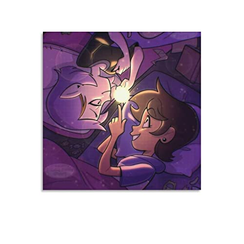 JIANLE American Fantasy Animation The Owl House Poster Poster Decorative Painting Canvas Wall Art Living Room Posters Bedroom Painting 16x16inch(40x40cm)