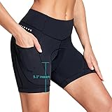 BALEAF 4D Padded Bike Shorts Women Cycling Underwear Gel Padding Pockets Black XL