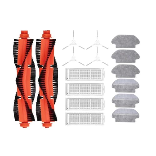 EtliN Compatible with Xiaomi Mijia 3C,Xiaomi Robot Vacuum S10,S12,2S,Mi Robot Vacuum Mop P Accessories,B106GL STYTJ02YM Vacuum Cleaner Parts (Color : 16pcs White)