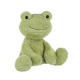 Apricot Lamb Toys Plush Velvet Frog Stuffed Animal Soft Cuddly Perfect for Child (Green Frog,8.5 Inches)