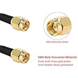 XRDS -RF SMA Male to SMA Male Cable 3FT, SMA Cable RG316 Coaxial Cable SMA Extension Antenna Cable(2PCS)