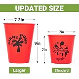 ropoda Giant Yard Pong,Yard Games with Durable Buckets and Balls - Choose Red Large, XL, or Green - Glow in The Dark, Outdoor Game with Carry Bag for The Beach,Lawn, Great Gift Choice for Families