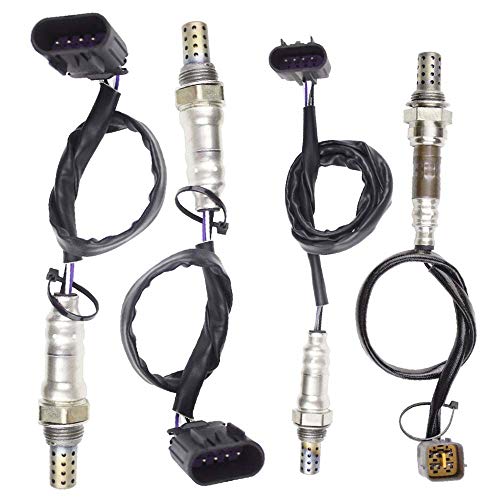 higherbro 4PCS Oxygen O2 Sensor 1 & 2 for 2007 2008 2009 Hyundai Santa Fe 3.3L Upstream + Downstream