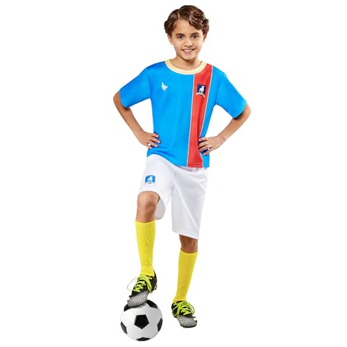 Rubies Child's Ted Lasso AFC Richmond Soccer Uniform Costume for Themed Parties and Halloween, As Shown, Medium