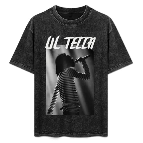 Lil Rapper Tecca T Shirt Man Shirt,Crew Neck Short Sleeved Washed Cotton Cooling Fashion T-Shirts for Girl Comfortable Tshirt Short-Sleeved Round Neck Tops S