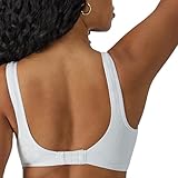 Bali Womens Comfort Revolution Wireless Bra, Comfortflex Fit Full-coverage Wirefree Bras, White Dot, Medium US