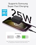 Anker 25W USB-C Super Fast Charger, Anker Charger (Non-Foldable) with USBC Cable, Supports PPS Fast Charging for Samsung Galaxy S23 Ultra/S23+/S23/S22/S21/S20/Note 20, & More 2Pack 5ft Cable Included