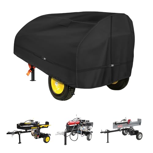 Mixsuper Liner Log Splitter Cover, 94.5" x 49.6" x 41.7" for 15-45 ton, Log Splitter Wood Accessories Splitter Cover Windproof Waterproof All Weather Protection