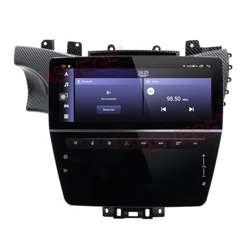 12.3" Android 12 Car Radio for Maserati GT GC GranTurismo 2007-2017 Auto GPS Navigation Carplay Stereo 8.8" Air Conditioner-Carbon Fiber-LHD