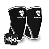 Gymreapers Elbow Sleeves (1 Pair) W/Wrist Wraps - Elbow Brace For Support & Compression for Powerlifting, Weightlifting, Bench & Tendonitis - 5mm Neoprene - For Men & Women