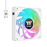 Thermaltake CT120 EX ARGB Reverse PC Cooling Fan White (3-Fan Pack), Magnetic Connection, 5V Motherboard Sync, 16.8 Million Colors 9 Addressable LEDs, 120 mm Case/Radiator Fan, CL-F194-PL12SW-A