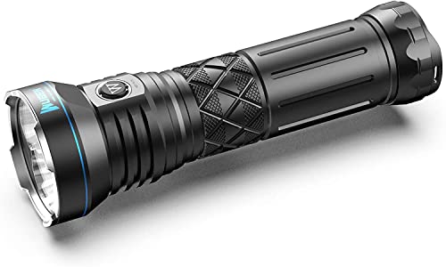 WUBEN A9 12000 High Lumens Flashlight 1378ft Beam Distance 552 Hours Long Runtime Type-C Rechargeable 10200mAh Battery Included Multiple Modes IP68 Waterproof Rechargeable Flash Light