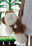 AlpacaNext Soft and Cuddly Baby Alpaca Teddy Bear - 9 inch. Premium Alpaca Stuffed Animal Handmade on Genuine Alpaka Fur. Cute Bear (9 inches, White & Brown)