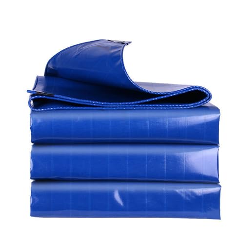 JMDNTQ Tarpaulin Waterproof Heavy Duty 19.7x26.2ft, 450g/m² Waterproof Tarps, Multi-Purpose Cover, for Kennels Chicken Coops Fishpond Hay Log Pile Roof Trailer Outdoor Furniture Ground Sheet