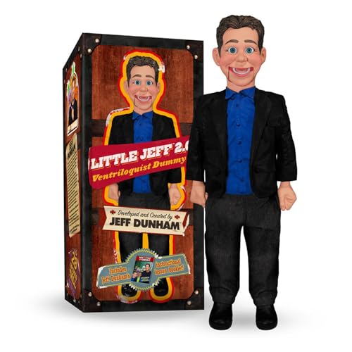 Jeff Dunham - 22" Ventriloquist Dummy | Perfect Puppet Gift for Performing and Collection (Little Jeff 2.0)