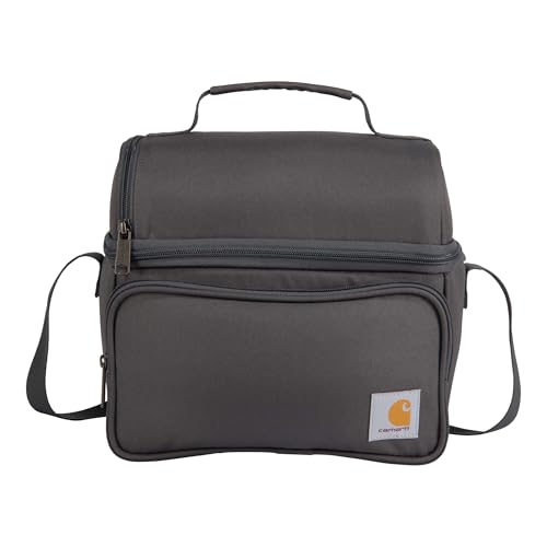 Carhartt Camping Cooler, Worksite Lunchbox, Soft Shell Cooler for Construction Sites, Work and Everyday Use Cooler, Gray