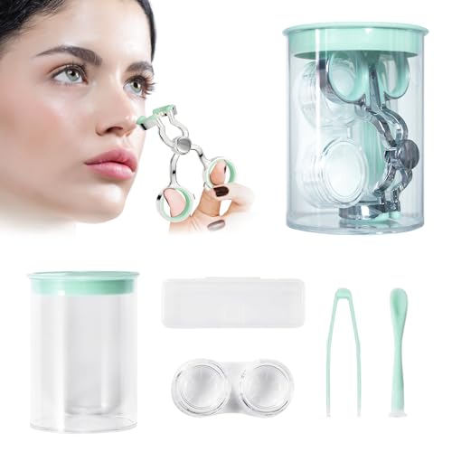 MUNLIT Contact Lens Applicator Tool — Eye Contact Removal Tweezers, Scleral Lens Inserter, Contact Lens Case, Contact Lens Eyelid Wearingtool for Travel