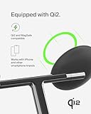 Belkin MagSafe-Compatible 3-in-1 Wireless Charger Stand 15W - Qi2-Certified Wireless Charging Station, Fast Charging iPhone Charger for iPhone 16, AirPods, & Apple Watch - 36W Charger Included - Black