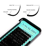 Ellipse Eyelash Extensions 0.15mm CC Curl 8-15mm Mixed Flat Eyelash Extension Supplies Light Lashes Matte Individual Eyelashes Salon Use Black Mink False Lashes Mink Lashes Extensions(CC-0.15-8-15mm)