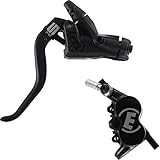 Magura MT5 2-Finger Lightweight Aluminium Bicycle Brake Lever, Useable on Left/Right, 2,200 mm Cable Length, Single Pad Set IncludingAccessories (Pack of 1), Bicycle Brake, Black, One Size