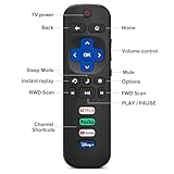 (Pack of 2) Replacement-Remote-Control for Roku-TV,Compatible for TCL Roku/Hisense Roku/Onn Roku/Philips Roku Smart TVs(Not for Stick and Box)