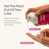 Hello Cake Tush Cush, Silicone and Water-Based Personal Lubricant, Formulated for Anal Use, Hybrid Lube for Men, Women, and Couples, 3.3 fl oz