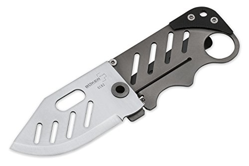 BOKER Plus 01BO010 Credit Card Knife with 2-1/4 in. Straight Edge Blade, Black