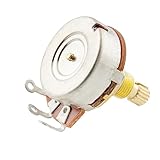 Musiclily Pro Brass Shaft Full Metric Size A500K Guitar Pots Audio Taper Potentiometers for Electric Guitar/Bass (Set of 4)