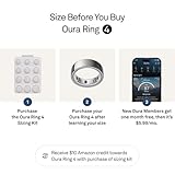 Oura Ring 4 - Silver - Size 8 - Smart Ring - Size First with Oura Ring 4 Sizing Kit - Sleep Tracking Wearable - Heart Rate - Fitness Tracker - Up to 8 Days of Battery Life