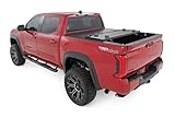 Rough Country Low Profile Hard Tri-Fold Truck Bed Cover for Toyota Tundra (2022-2025) - Fits 5'7 Bed, Weather Resistant Tonneau Bed Cover