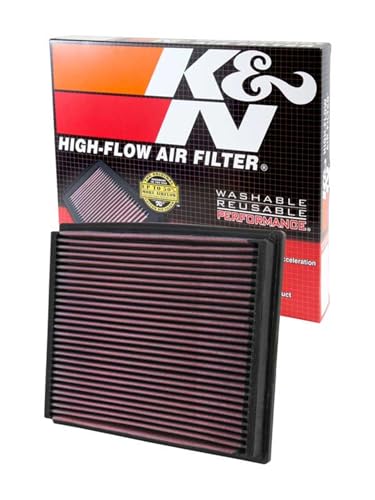 K&N Engine Air Filter: Reusable, Clean Every 75,000 Miles, Washable, Replacement Car Air Filter: Compatible 1994-2009 AUDI/VOLKSWAGEN/SKODA (A4, A6, RS4, S6, Allroad, Allroad, Passat, Superb), 33-2125