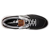 New Balance Men's 997 Spikeless Golf Shoe, Black/White, 10.5