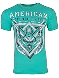 American Fighter Men's T-Shirt Lost Springs Crew Neck XL Blue