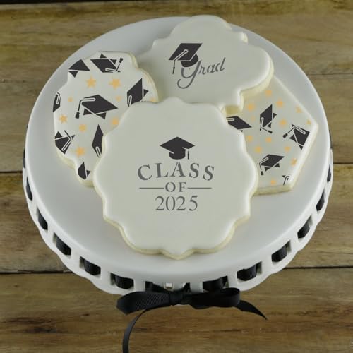 Graduation Day Party Cookie Stencils | 3 Stencil Sheet Value Bundle | for Cookies, Cupcakes, Cards, Paper, Fabric | Class of 2025