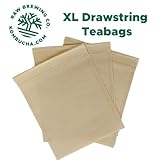 Kombucha.com 100 Pack EXTRA LARGE Disposable Paper Tea Drawstring Filter Bag - Unbleached Paper - for Tea, Kombucha, Coffee, etc. (3.15 x 3.95 Inches) (3.15 x 3.95 Inches)