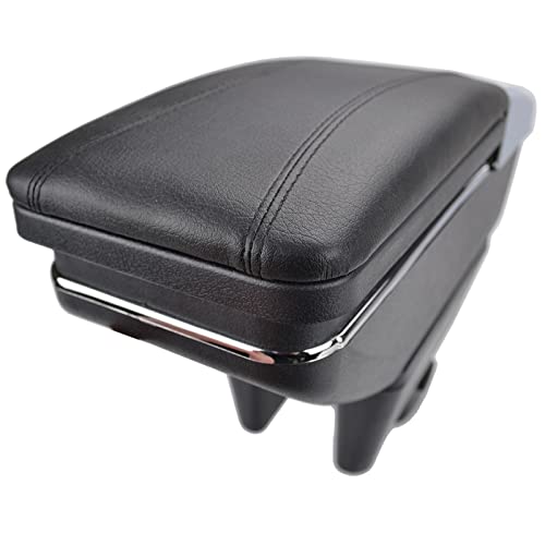 PODIYCOTZ Modified armrest Box Centre Console Storage Box for Suzuki Swift 2005-2020 Armrest Arm Rest Rotatable 2006-2009(Black Thread)