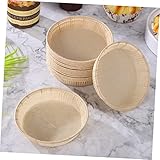 Zerodeko 100 Pcs Baking Cake Paper Mold Muffins Cups 4 Inch Baking Cups Mini Tart Cups Tray Mold Oven Baking Containers Dessert Cup Food Grade Parchment Paper