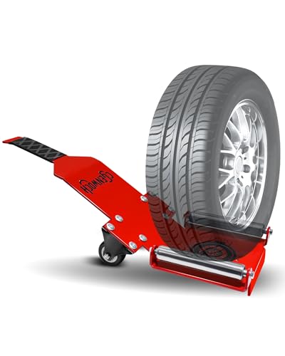 Portable Tire Jack Tool with Roller Plate, CGENWDCH Heavy Duty Tire Lifter Lifting Tool, for Cars, SUVs, Large Off-Road Trucks, Mobile Passenger Cars and Vehicles with Wheel Bolts and Nuts