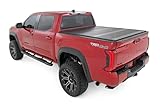 Rough Country Low Profile Hard Tri-Fold Truck Bed Cover for Toyota Tundra (2022-2025) - Fits 5'7 Bed, Weather Resistant Tonneau Bed Cover