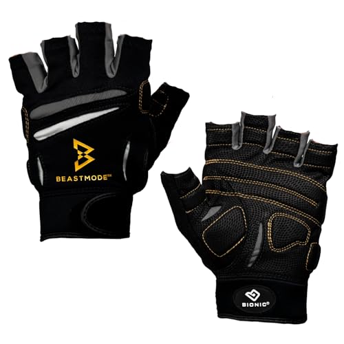 Men's Beastmode Half Finger Fitness Gloves (Medium)