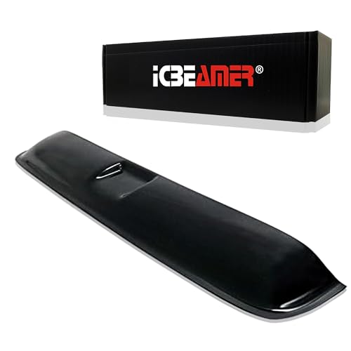 ICBEAMER 42.5" JDM Racing Style Look Durable Sunroof Moonroof Wind Deflector- Universal Sunroof, Moonroof Visor Shade Guard/Rain Guard - Tape-On Adhesive Top Wind Guard Low Profile Roof Visor