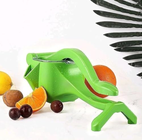 Ar&b Manual Professional Hand Juicer Press Manual Juicer Extractor - Lemon Squeezer/Extractor - Fruits Extractor - Plastic, TY-768, 20 * 10.5* 11.5cm, Green