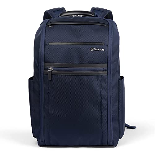 Travelpro Crew Executive Choice 3 Slim Backpack fits up to 15.6" Laptops and Tablets, Men and Women, Water-Resistant, Patriot Blue