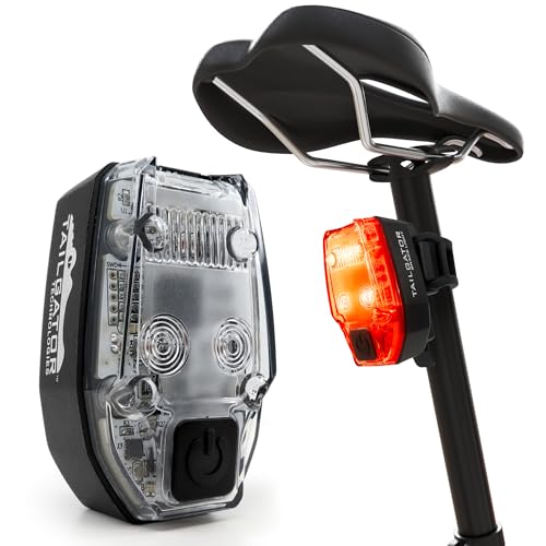 TAILGATOR Smart Bike Rear Tail Brake LED Light - Accelerometer Brake Feature - Brightest Light at 300 Lumens - Rechargeable Battery Lasts Up to 60 Hours - Day/Night Visibility - Best Brake Light