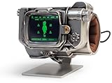 Fallout Pip-Boy: Life Size Wearable Cosplay Die-cast Replica-Memory Foam Cuff features LCD Screen w 45 Animations, FM Radio, Alarm Clock, & Stand-Officially Licensed Gift Collectible By Amazon Studios