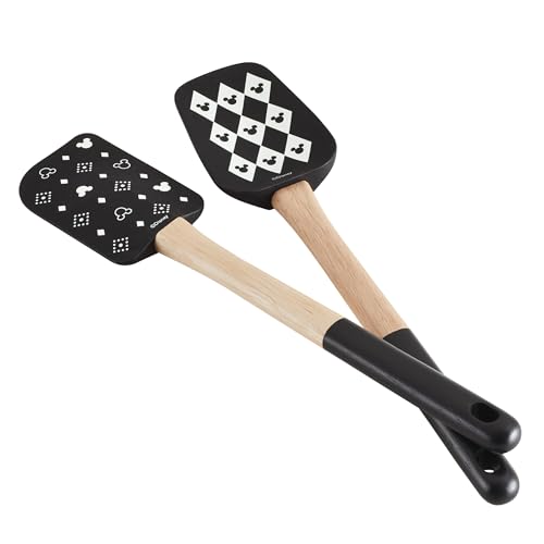 Disney Home Monochrome Spatula and Spoonula Set, 2 Piece - Black